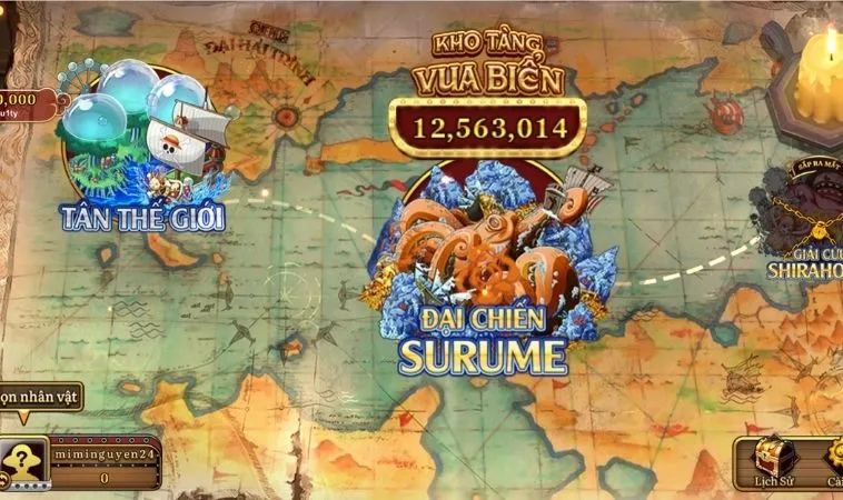 Hướng Dẫn Chơi Bắn Cá Đại Hải Trình Tại M88 Chi Tiết Nhất 2 Bản đồ trong game Bắn Cá Đại Hải Trình tại M88