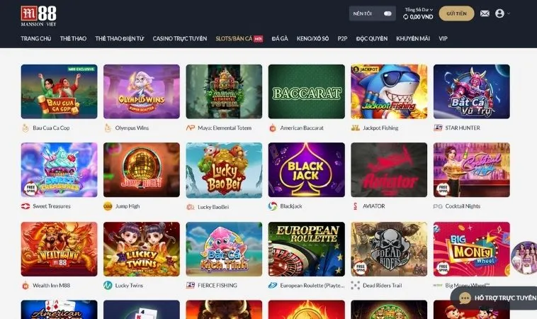 Hướng dẫn trải nghiệm đa dạng các thể loại game tại nhà cái M88