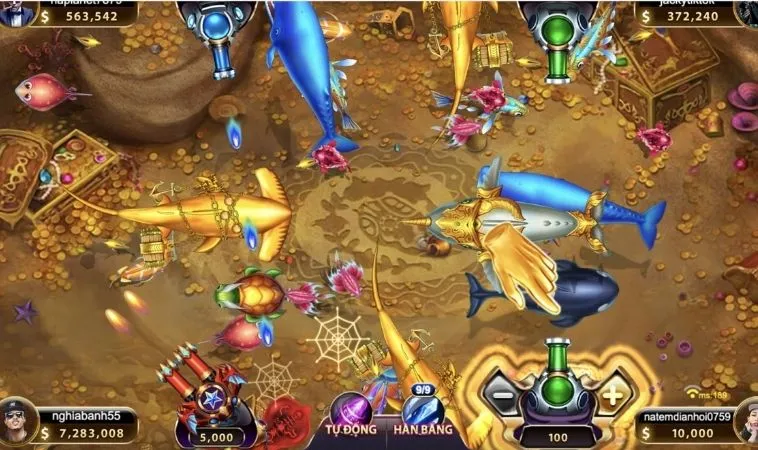 Khám Phá Cách Chơi Thợ Săn Cá Tại M88 Để Săn Thưởng Lớn 2 Các loại vũ khí trong game Thợ Săn Cá tại M88